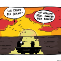 Sommersonnenuntergang