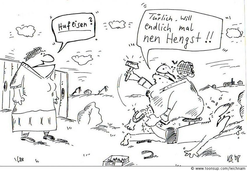 Cartoon: Hufeisen 1