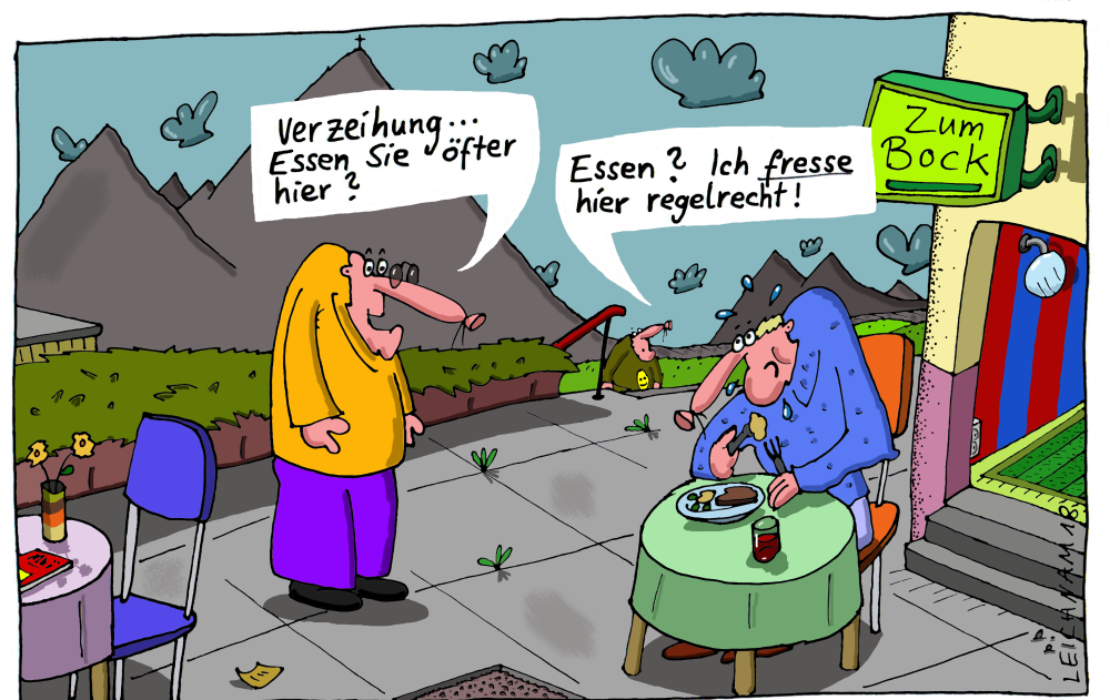 Cartoon: Verzeihung ... 1