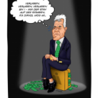 Frank Stronach Karikatur