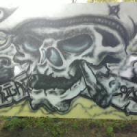 smoking skull