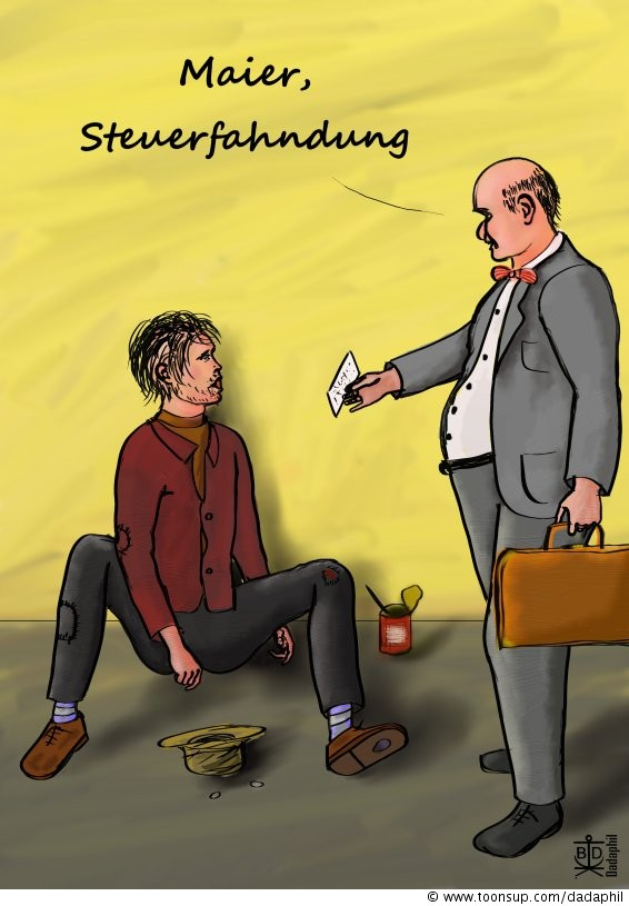 Cartoon: Steuerfahndung 1