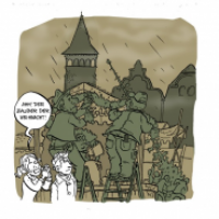 Der Weihnachtsmarkt wird aufgebaut
