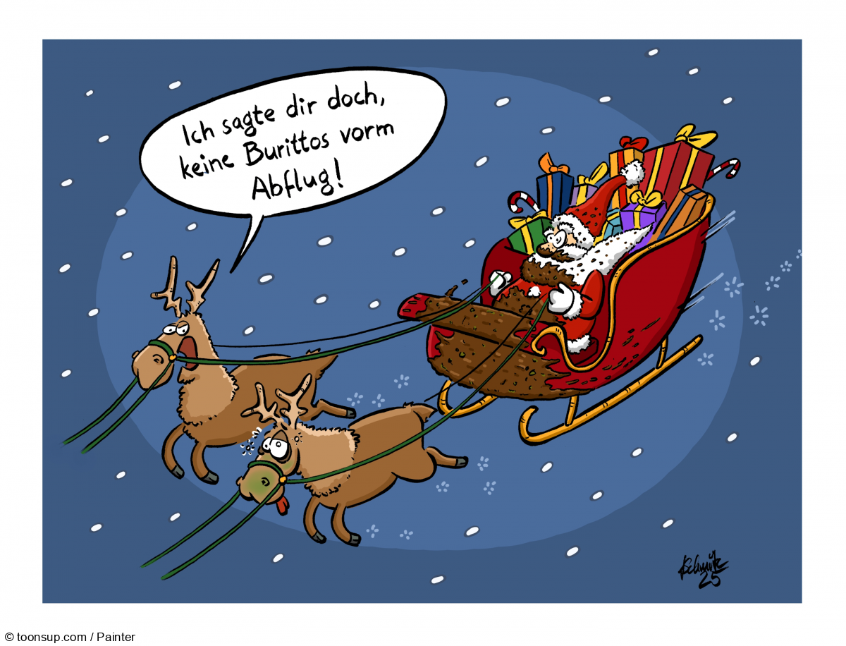 Cartoon: Weihnachtsglück 1