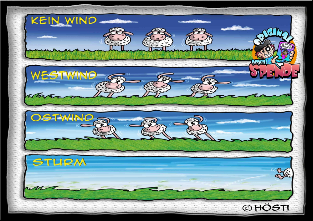 Cartoon: Windschafe 1