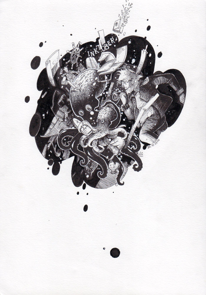Illustration: Inctober Ink I. 1
