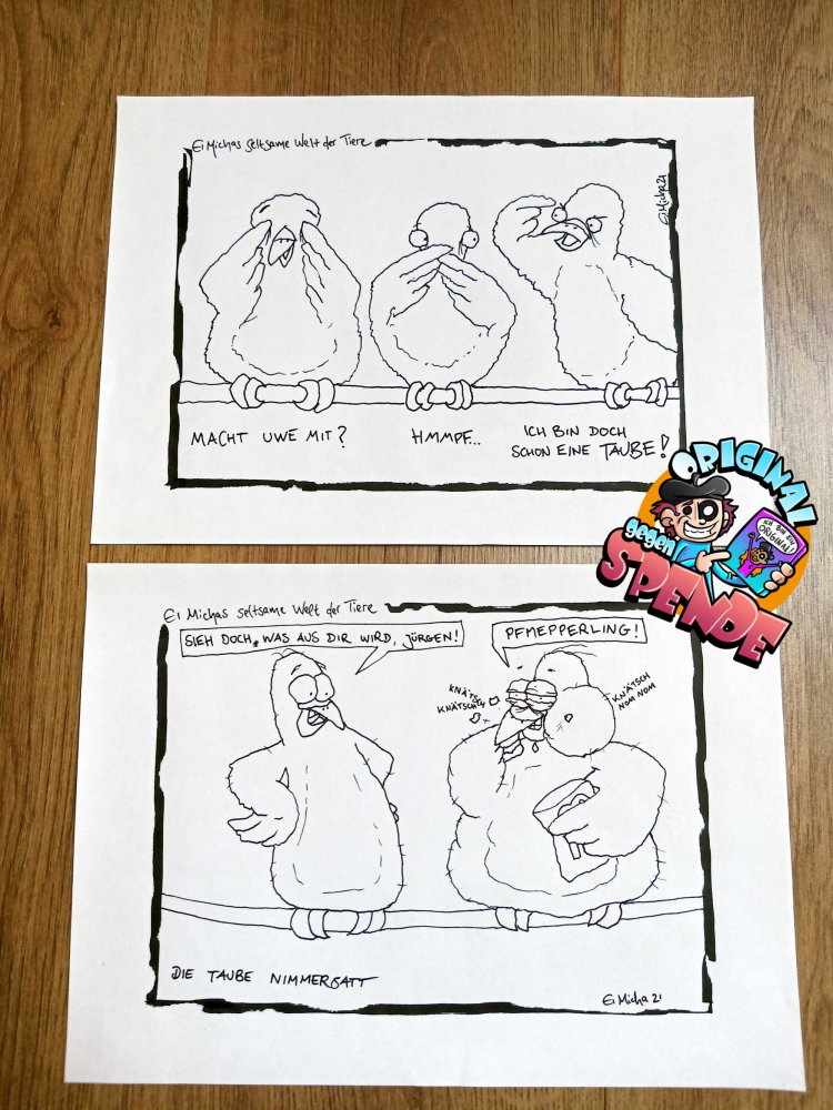 Cartoon: Taubengewusel 1