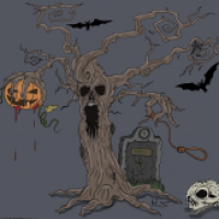 Halloween Baum