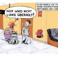 Klare Regeln auf Station einer Endoprothesenklinik
