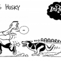Inktober Husky
