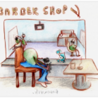 blues, letzten sommer vor einem barbershop