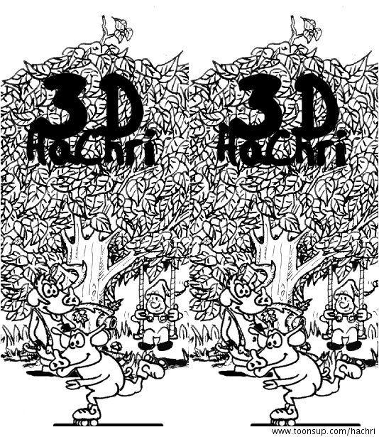 Illustration: 3-D Versuch 2