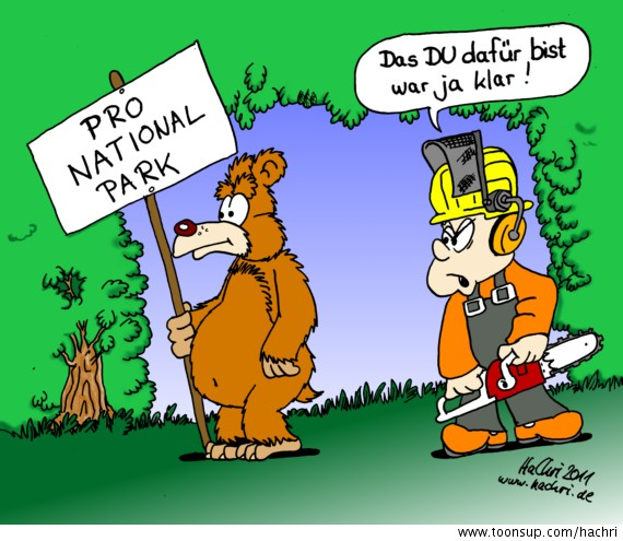 Cartoon: Nationalpark 1