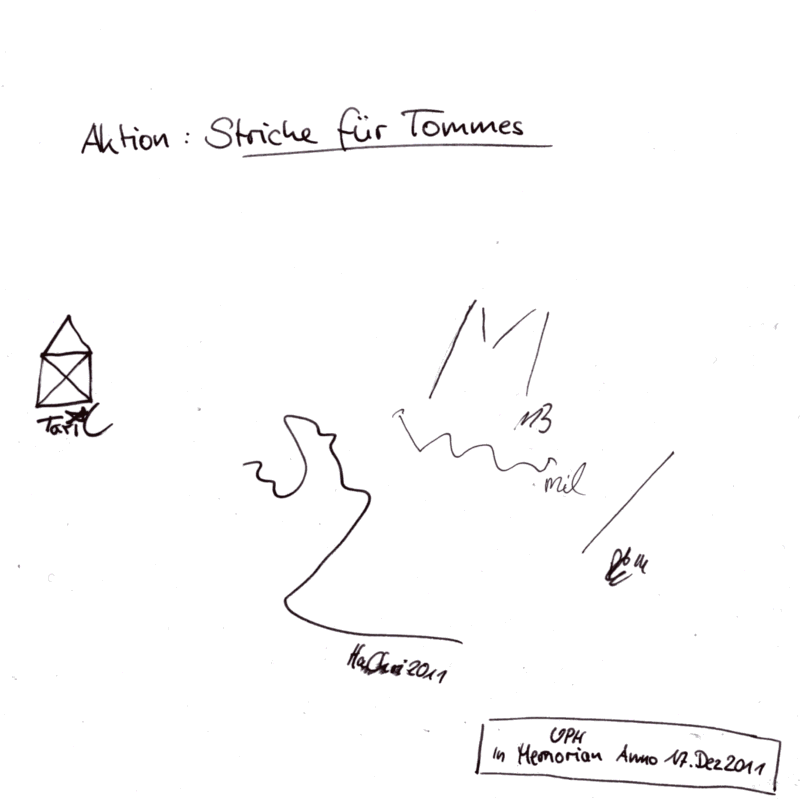 Concept Art / Character Design: Striche für Tommes 1