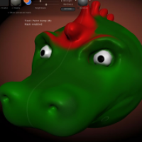 Drachenkopf modeliert