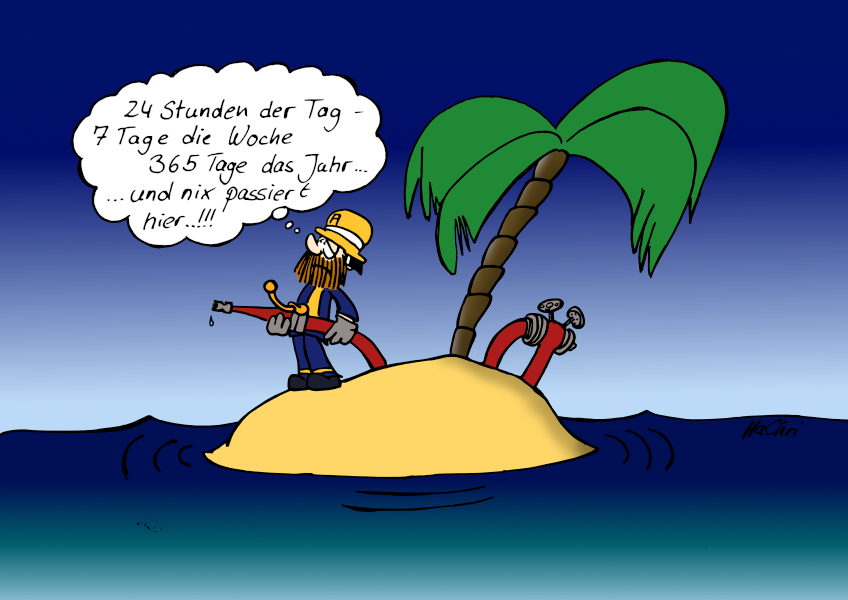 Cartoon: Immer im Dienst 1
