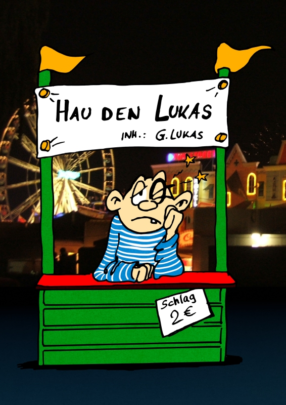 Cartoon: Hau den Lukas 1