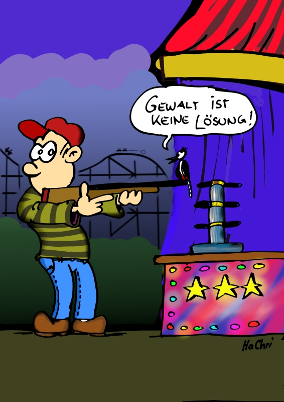 Cartoon: GewaltIstKeineLösung 1