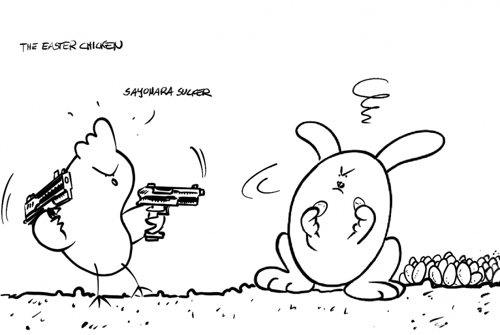 Cartoon: The Easter Chicken 1