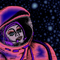 Barbie Goes To The Moon Coloured