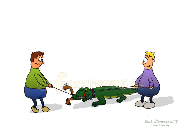 Cartoon: Oh, war das ihr Hund?! 1