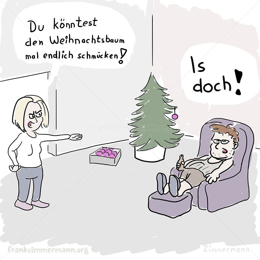 Cartoon: Weihnachtsmuffel 1