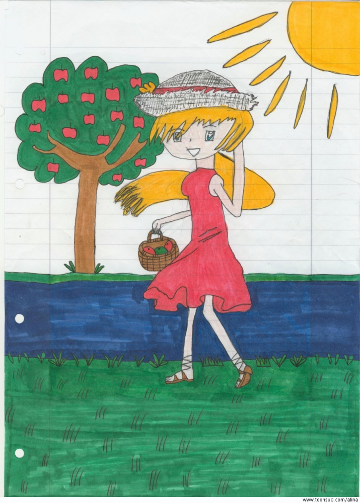 Illustration: Manga Mädchen 1