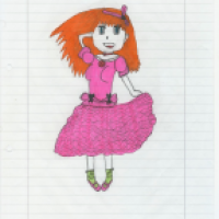 Manga Mädchen im Kleid