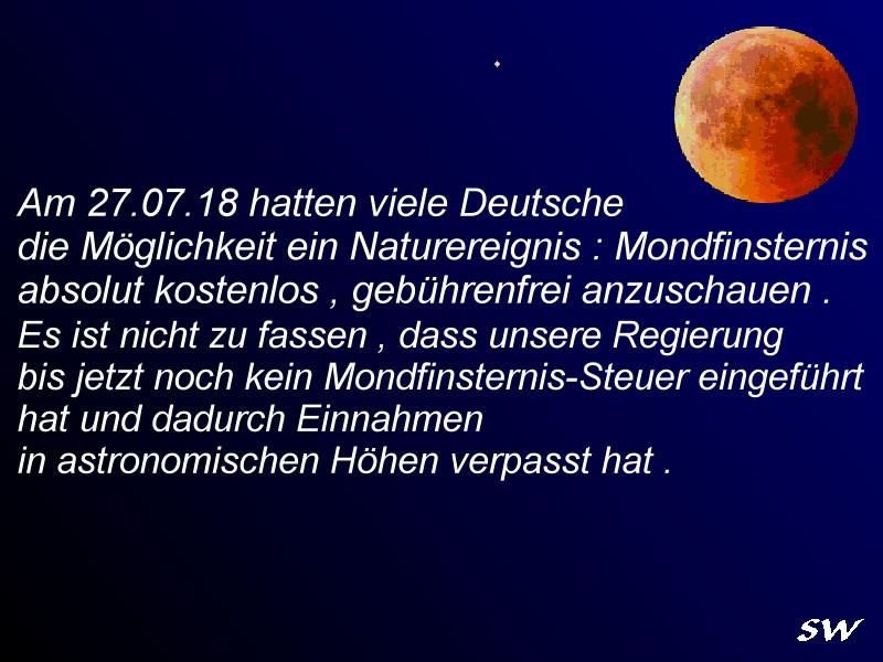 Cartoon: Mondfinsternis 1