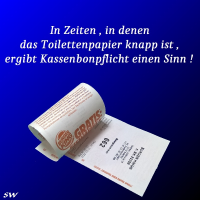 Kassenbon = Klopapier