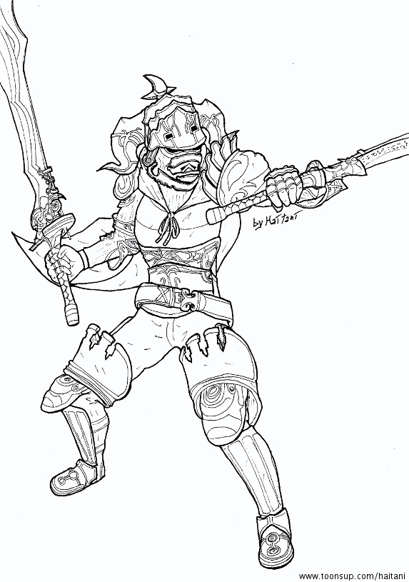 Concept Art / Character Design: Time Gabranth 1