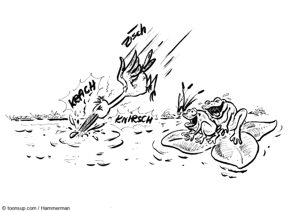 Cartoon: #inktober 2023_ 24 Shallow 1