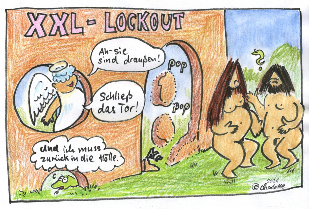 Cartoon: Paradies XXL-Lockout 1