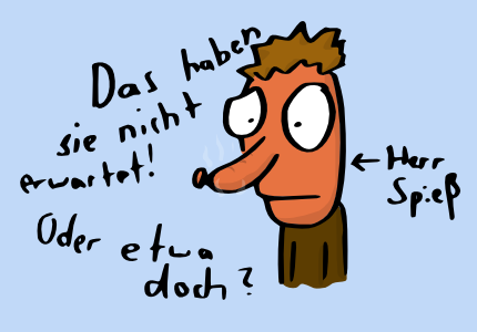 Cartoon: Wurst am Spieß 1