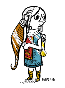 Illustration: Januar digitale Doodles 7