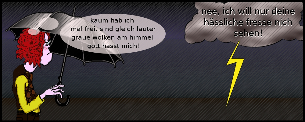 Cartoon: Zwiesprache mit Gott 1