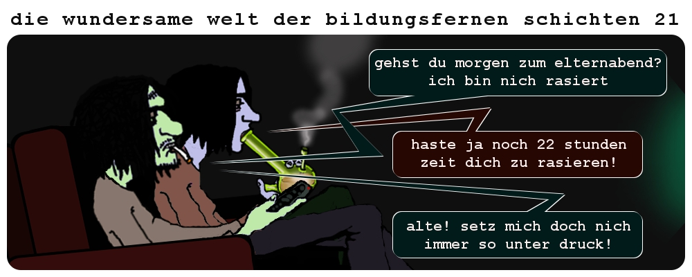 Comic: Die wundersame Welt der bildungsfernen Schichten 27