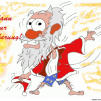 Der Weihnacktmann im Aufbruch