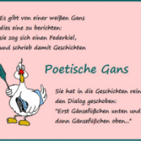 Poesie im Gänsestall