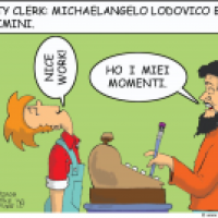 'Celebrity Clerk: Michaelangelo...'