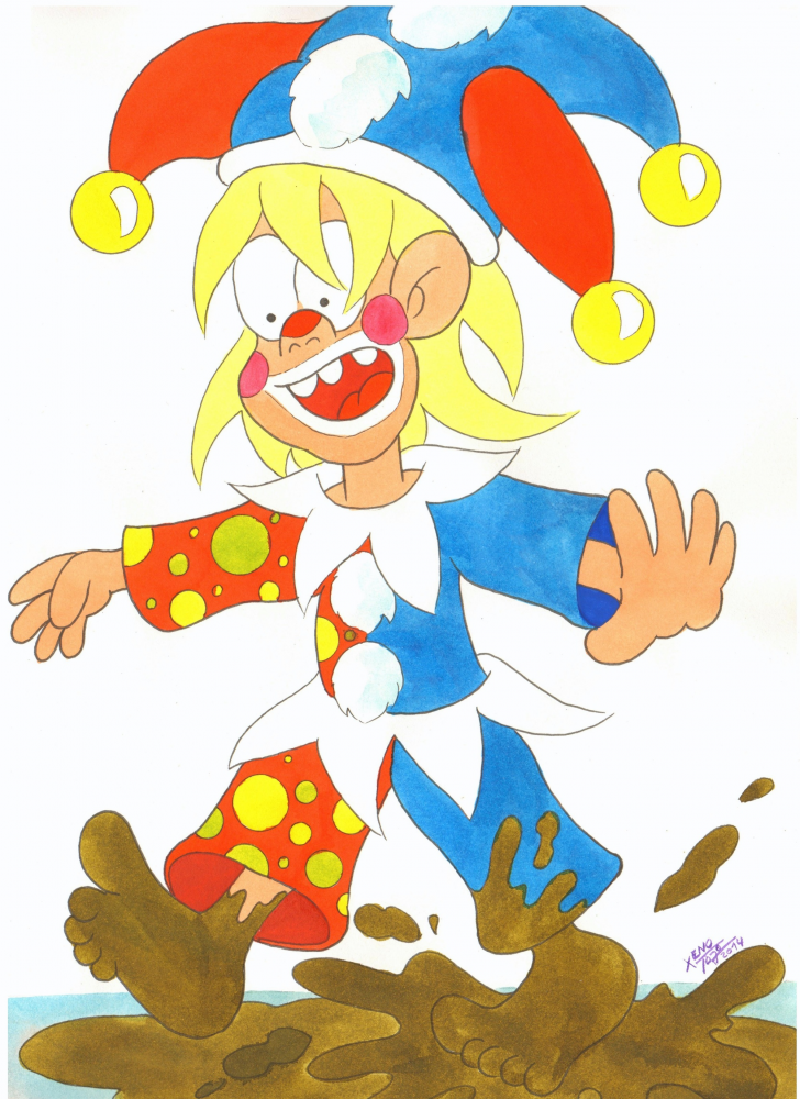 Cartoon: Matsch Clown 1