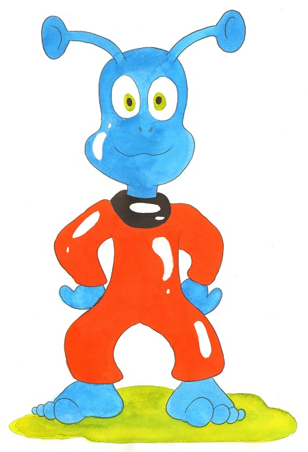 Concept Art / Character Design: Krokodil und Alien 1