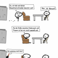 Bei nem Freund zu Besuch - der Nasenhaarschneider