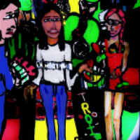 carneval party 22 with flowerman