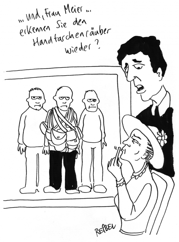 Cartoon: Augenzeugin 1