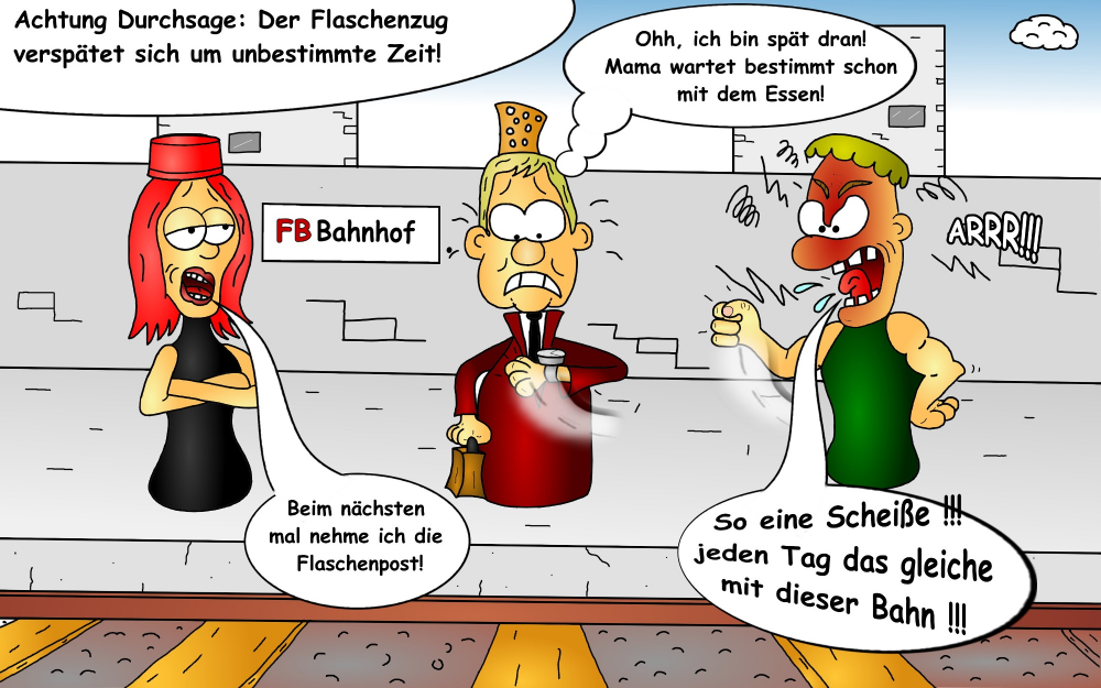 Cartoon: Flaschenzug 1