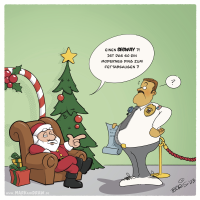 Finish the Cartoon Xmas 2023  Edition Kaufhaus Cop