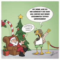 Finish the Cartoon Xmas 2023 Edition Big Lebowski