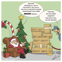 Finish the Cartoon Xmas 2023  Edition Amazon Bote