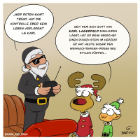 Finish the Cartoon Xmas 2024 Edition - Karl Lagerfeld